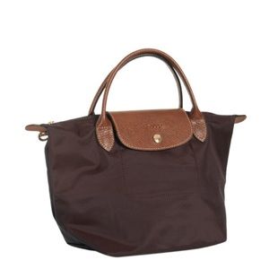 Longchamp small handbag chocolate . Like new